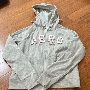 Aeropostale Heather Gray Fleece Hoodie